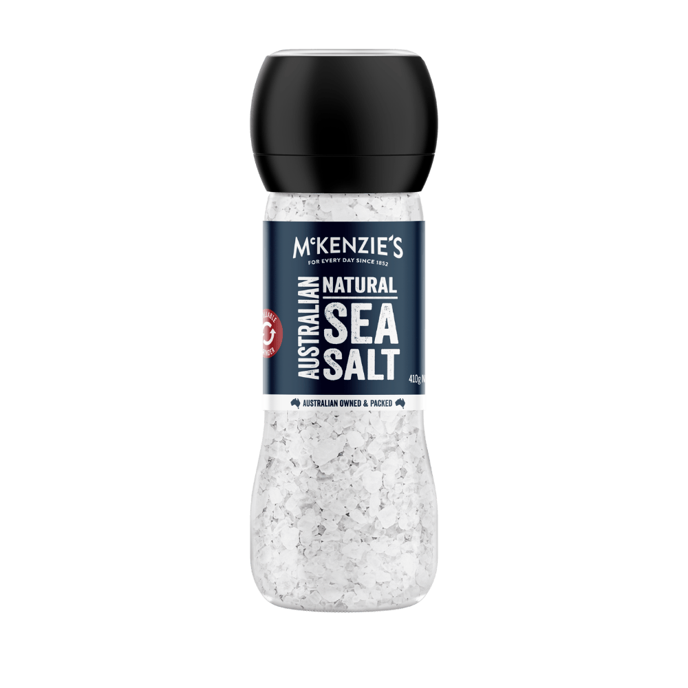 McKenzie’s Australian Natural Sea Salt Large Grinder 410g 1