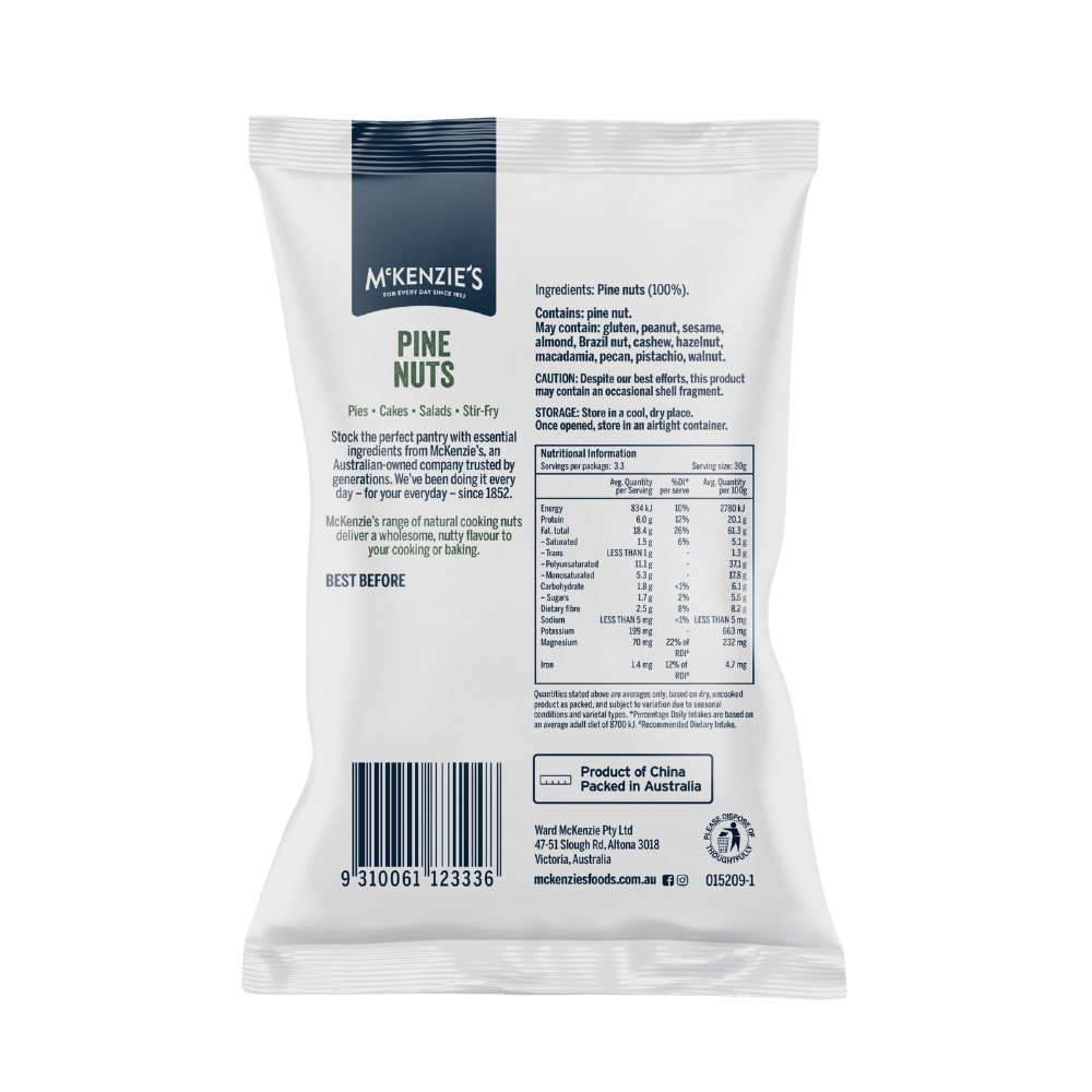 McKenzie’s Pine Nuts 100g 2