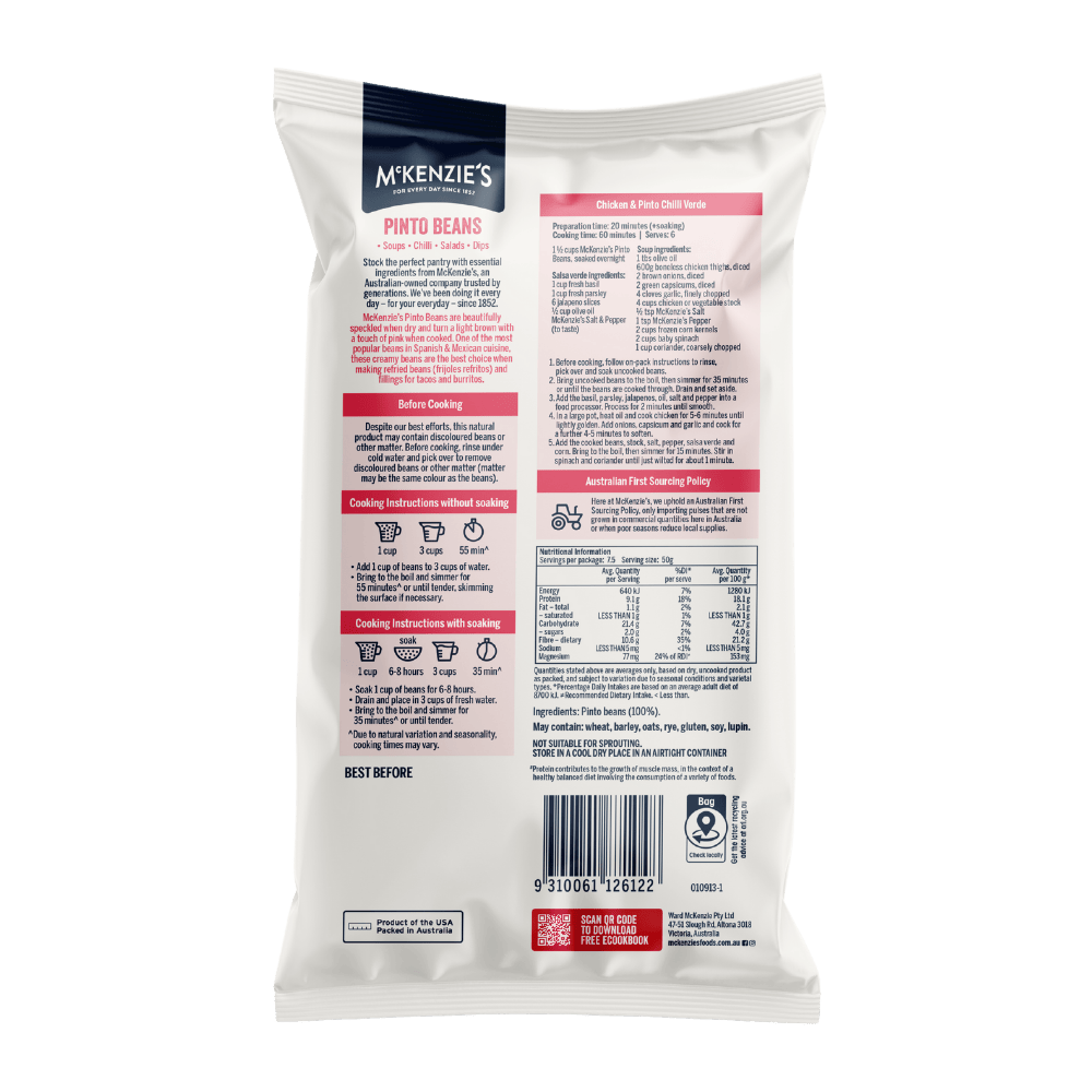 McKenzie’s Pinto Beans 375g 2