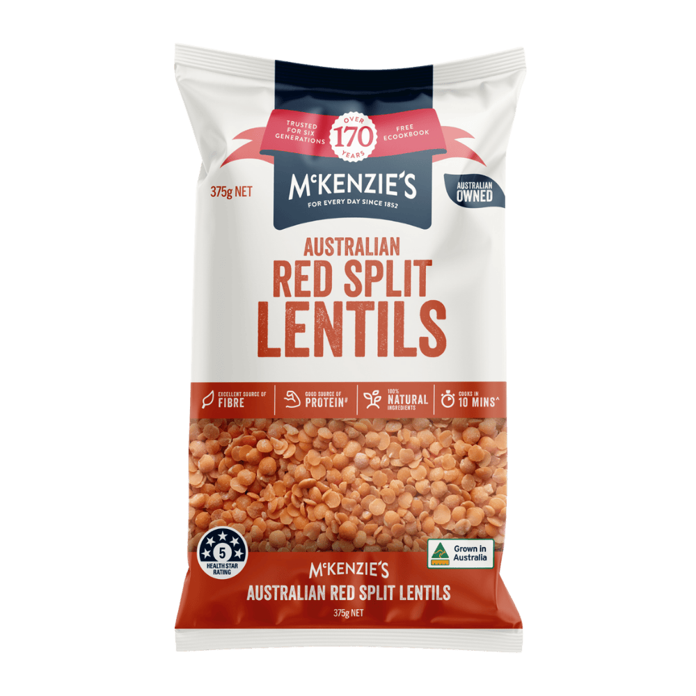 McKenzie’s Australian Red Split Lentils 375g 1