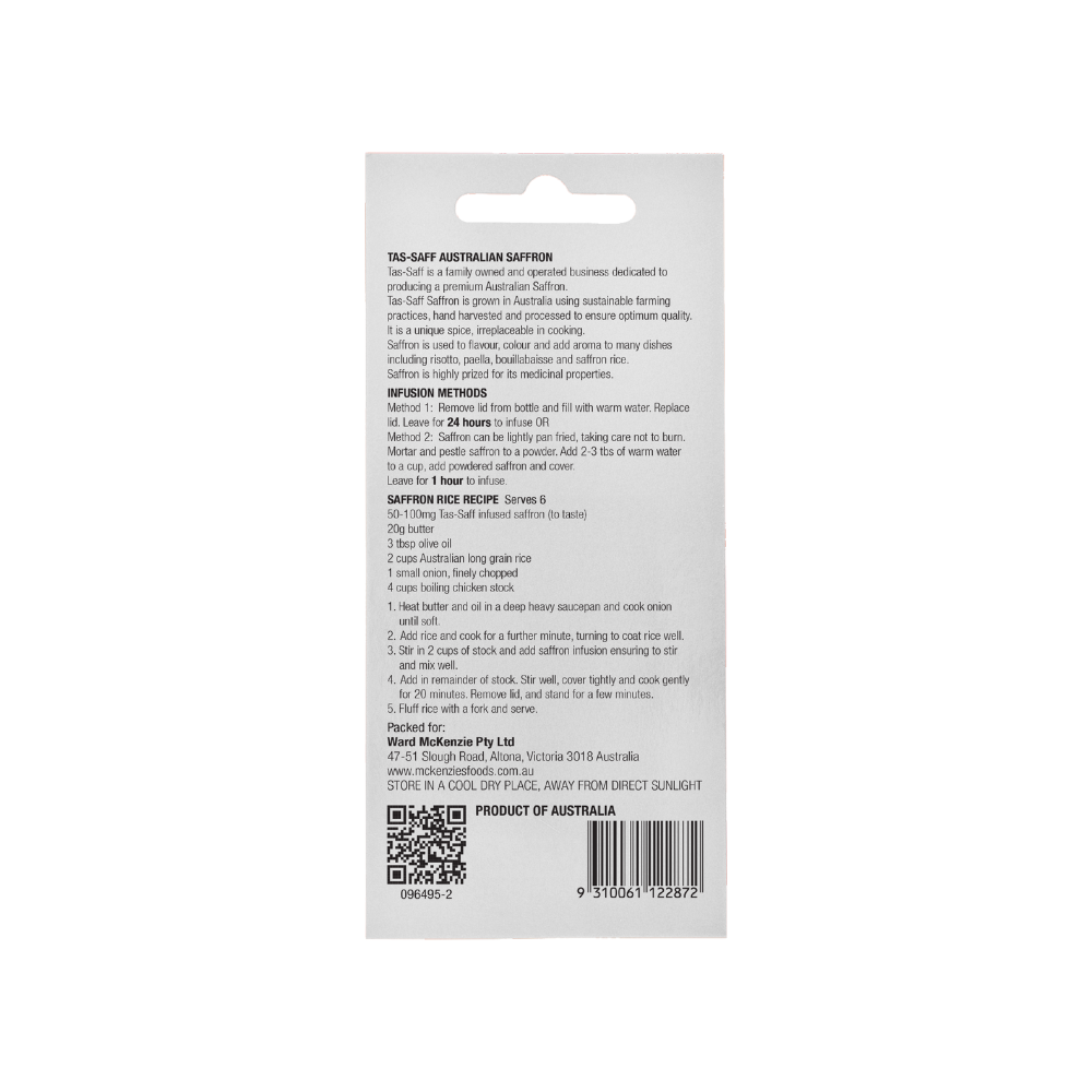 McKenzie’s Saffron 100mg 2