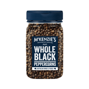 McKenzie’s Whole Black Peppercorns 200g 1
