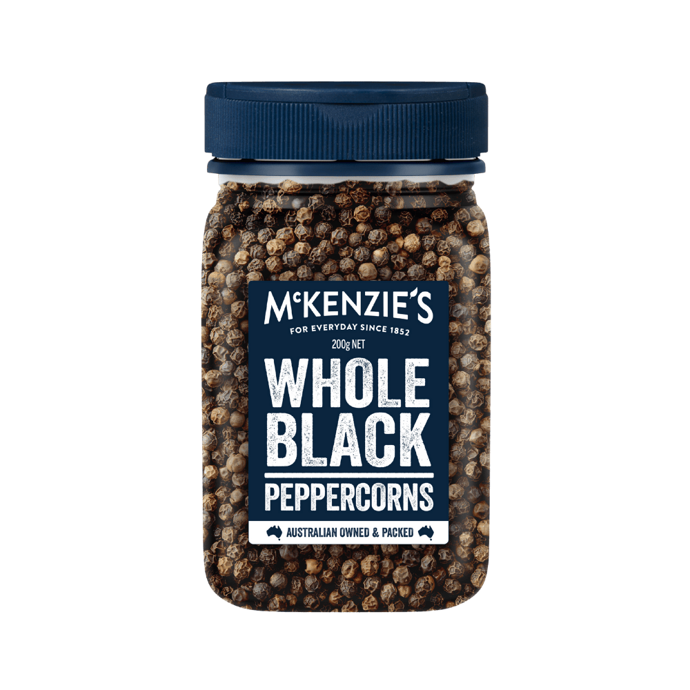 McKenzie’s Whole Black Peppercorns 200g 1