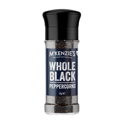 McKenzie’s Whole Black Peppercorns 45g