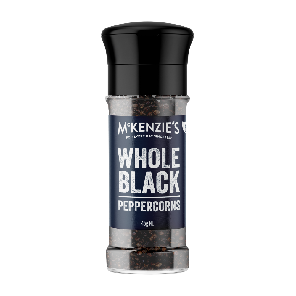 McKenzie’s Whole Black Peppercorns 45g 1
