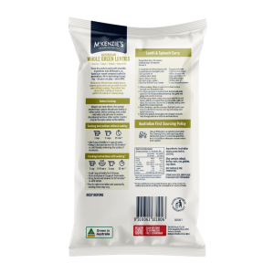 McKenzie’s Australian Whole Green Lentils 375g 2