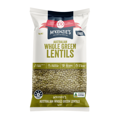 McKenzie’s Australian Whole Green Lentils 1kg