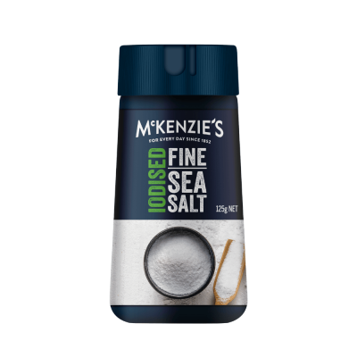 McKenzie’s Iodised Fine Sea Salt 125g