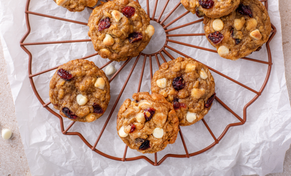 Pecan, White Chocolate & Cranberry Cookies | McKenzie's Foods