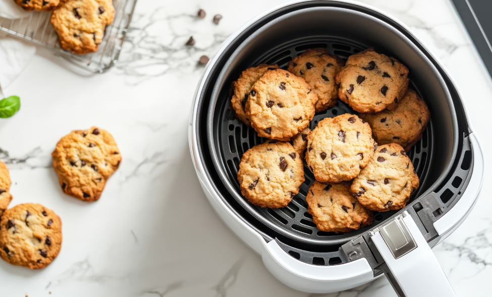 Air Fryer Chocolate Chip Coconut Cookies