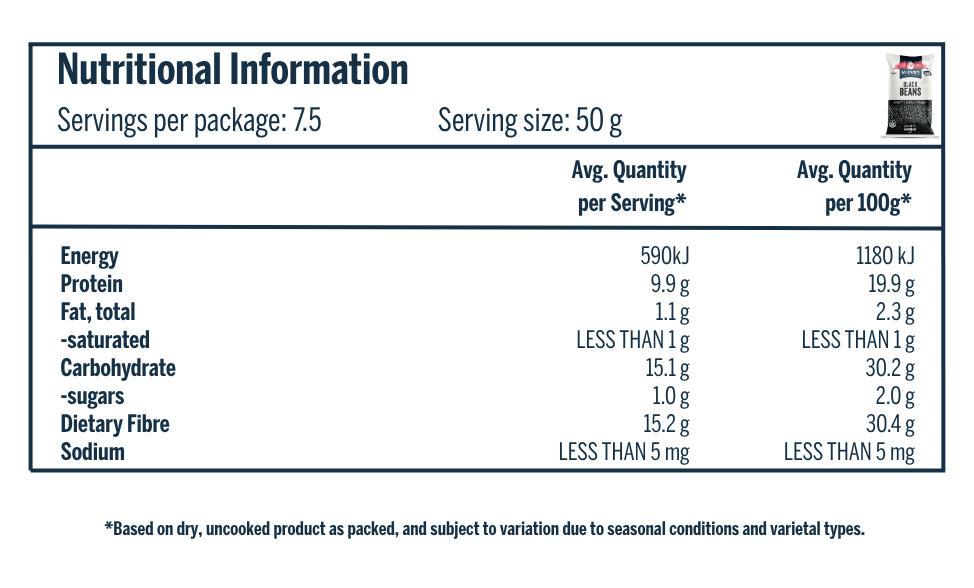 McKenzie’s Black Beans 375g 3