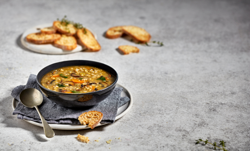 Vegan Mushroom & Barley Soup