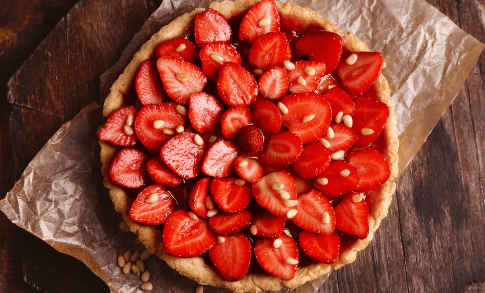 Strawberry Tart with Coconut Crust | McKenzie's Foods
