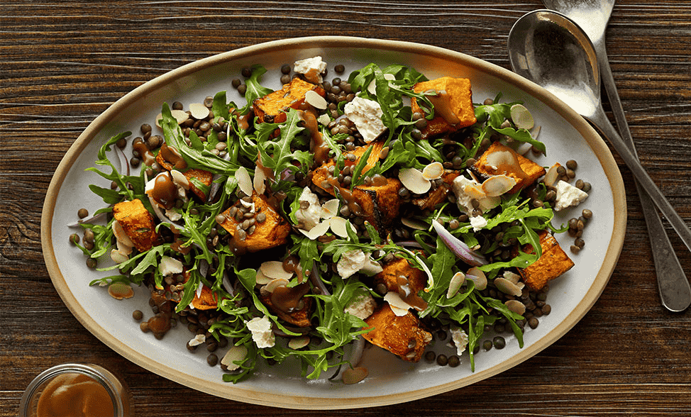 Roast Pumpkin & Lentil Salad
