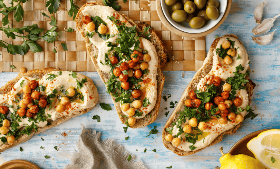 Chickpea Bruschetta