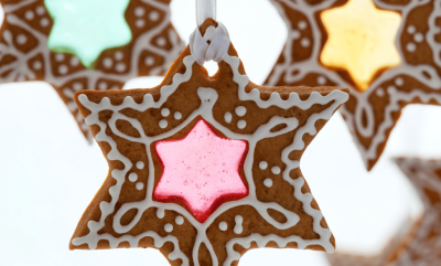 Christmas Star Stained Glass Biscuits