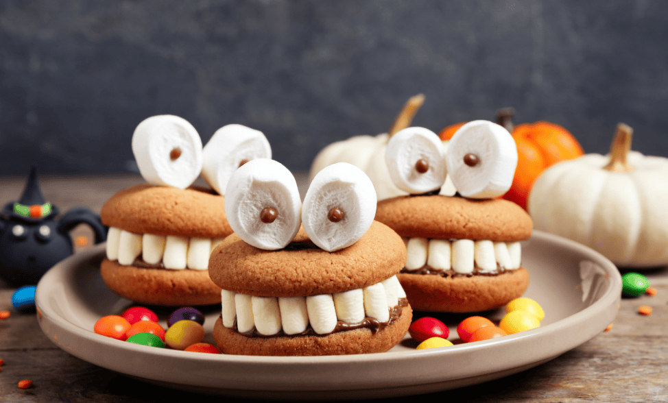 Pumpkin Spiced Whoopie Pie Monsters