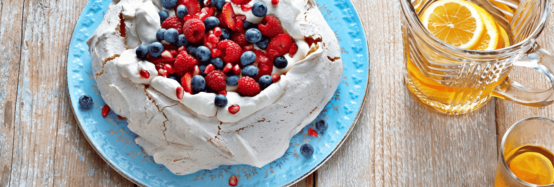 Coconut Pavlova with Berries