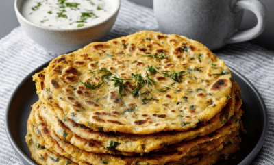 Chapattis with Coriander Yoghurt