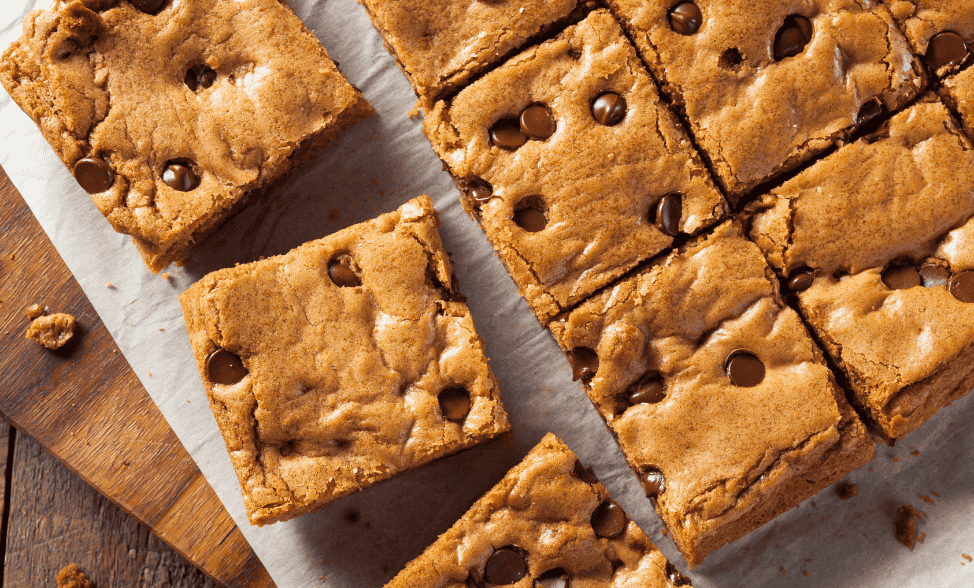 Chickpea Chocolate Chip Blondies