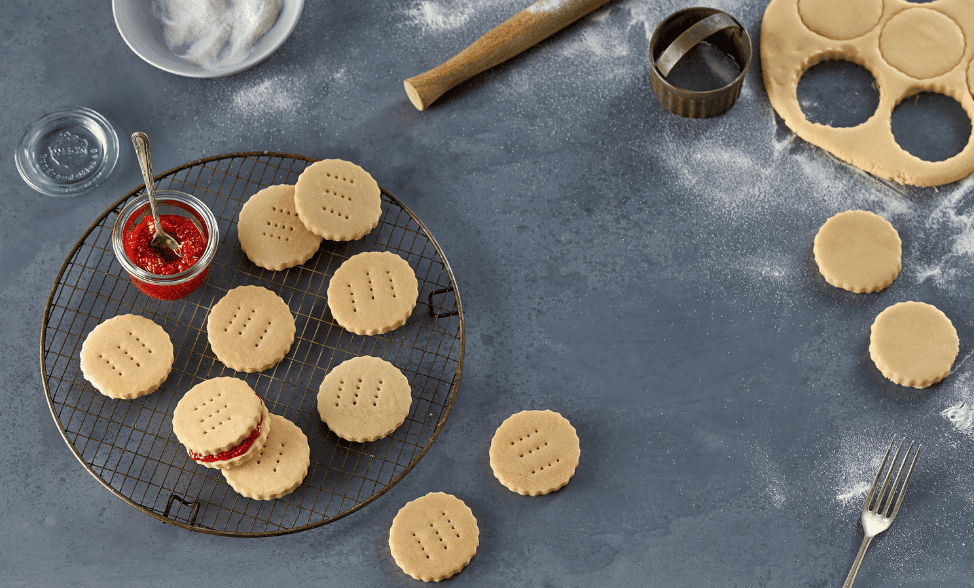 Vegan Raspberry Biscuits