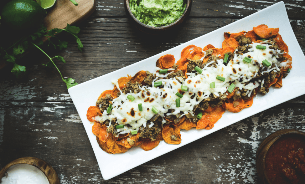Air Fryer Sweet Potato Nachos | McKenzie's Foods