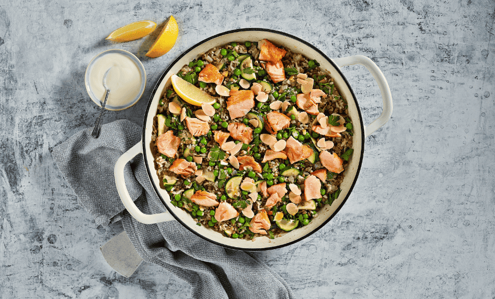 Salmon & Greens Pilaf