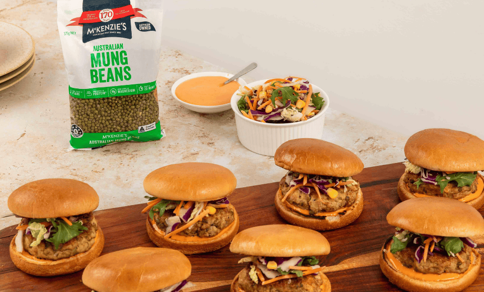 Pork and Mung Bean Burgers