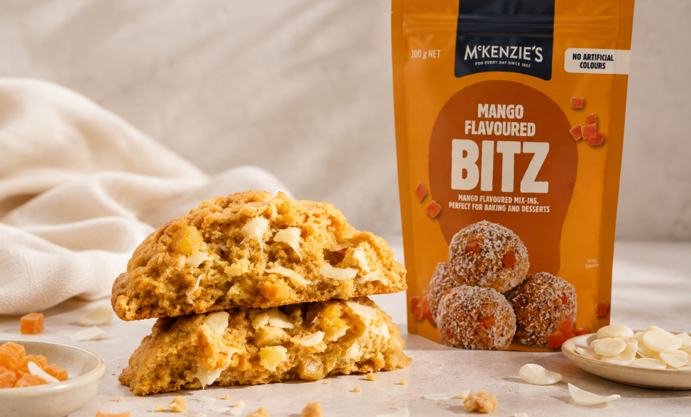 Mango, Macadamia & White Chocolate Cookies
