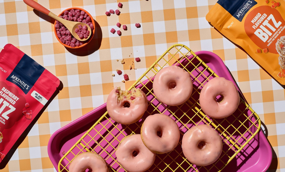 Raspberry Pop Donuts